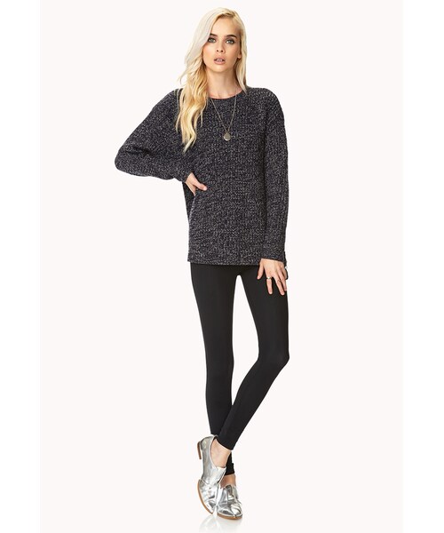 FOREVER 21（フォーエバー トゥエンティーワン）の「FOREVER 21 Laid Back Zipper Sweater（ニット/セーター・レディース・Navy/light grey/Beige/heather grey・Large/Medium/Small）」の7枚目の写真