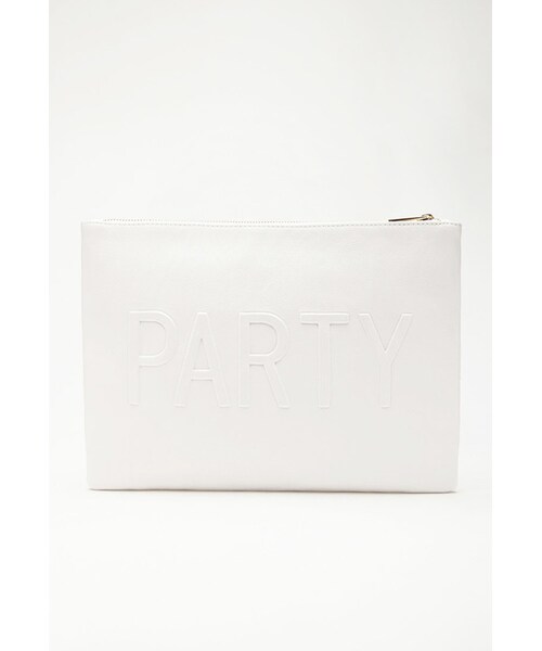FOREVER 21(フォーエバー トゥエンティーワン)の「FOREVER 21+ Let's Party Faux Leather Clutch(クラッチバッグ・レディース・Black/Blue/Cream・One size)」の10枚目の写真