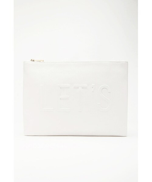 FOREVER 21(フォーエバー トゥエンティーワン)の「FOREVER 21+ Let's Party Faux Leather Clutch(クラッチバッグ・レディース・Black/Blue/Cream・One size)」の11枚目の写真