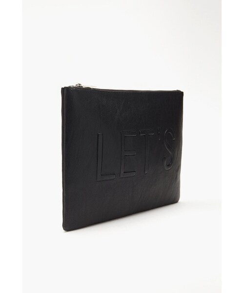 FOREVER 21(フォーエバー トゥエンティーワン)の「FOREVER 21+ Let's Party Faux Leather Clutch(クラッチバッグ・レディース・Black/Blue/Cream・One size)」の7枚目の写真