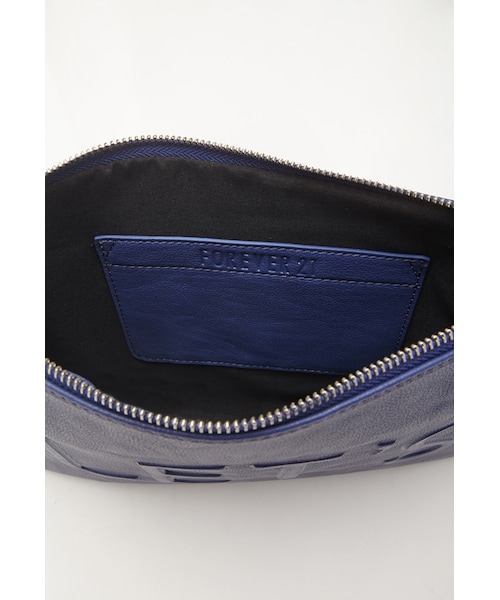 FOREVER 21(フォーエバー トゥエンティーワン)の「FOREVER 21+ Let's Party Faux Leather Clutch(クラッチバッグ・レディース・Black/Blue/Cream・One size)」の2枚目の写真