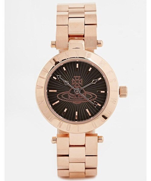 Vivienne Westwood(ヴィヴィアンウエストウッド)の「Vivienne Westwood Metal Surround Watch(アナログ腕時計・レディース・gold)」の1枚目の写真