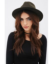 FOREVER 21 | FOREVER 21+ Twisted Band Wool Fedora(帽子)