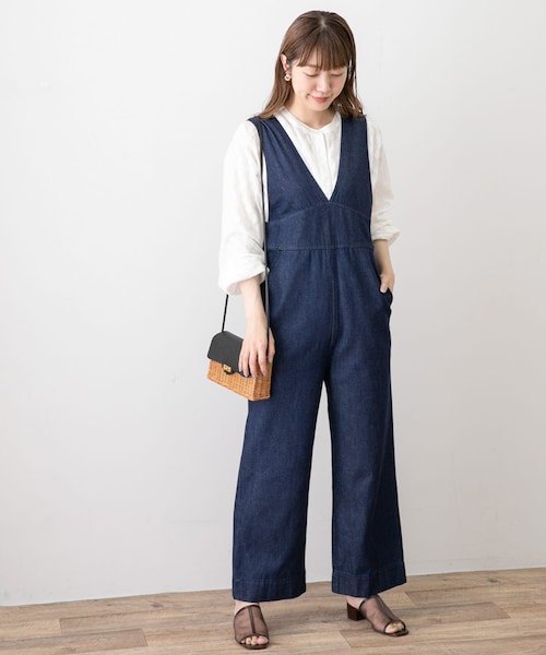 URBAN RESEARCH Sonny Label（アーバンリサーチサニーレーベル）の「ドビーエアリーコットンギャザーブラウス（トップス・レディース・オフ/ブラック/ブルーグレー・FREE）」の10枚目の写真