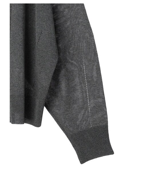 Green　Parks（グリーンパークス）の「・ELENCARE DUEパールツキシアーカーディガン（トップス・グレー/ブラック/ボルドー/ライトベージュ/ブラウン・F）」の18枚目の写真