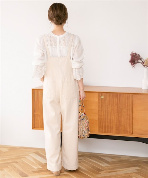 URBAN RESEARCH Sonny Label（アーバンリサーチサニーレーベル）の「2WAY扇貝花邊棉質蕾絲罩衫（その他・レディース・米色/黑色/薩克斯藍・米色/黑色/薩克斯藍）」の16枚目の写真