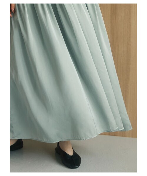 Green　Parks（グリーンパークス）の「【予約】armonia. ティアード切り替えワンピース（ワンピース/ドレス・ブラック/テラコッタ/ミント・F）」の16枚目の写真