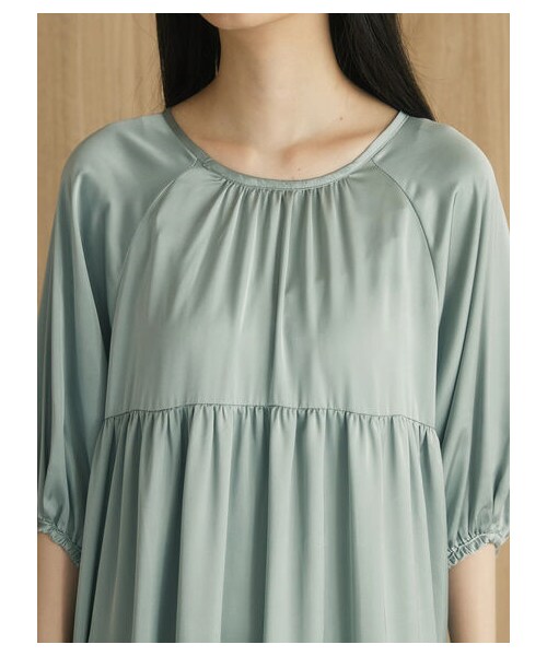 Green　Parks（グリーンパークス）の「【予約】armonia. ティアード切り替えワンピース（ワンピース/ドレス・ブラック/テラコッタ/ミント・F）」の13枚目の写真