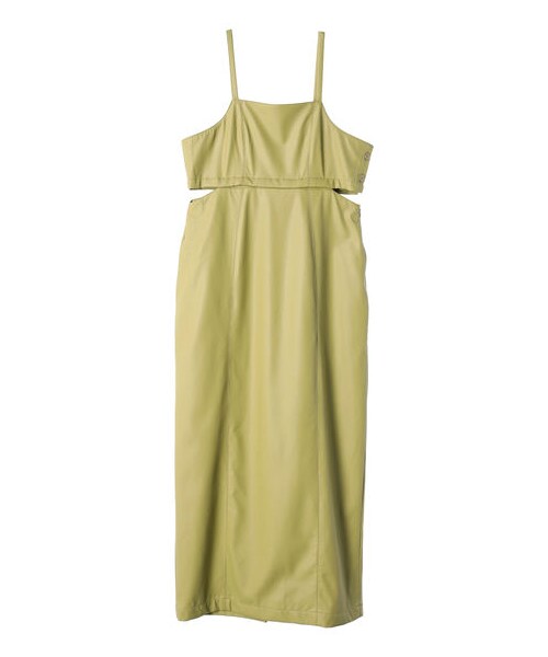 Green Parks(グリーンパークス)の「【予約】KBF 2WAYフェイクレザージャンスカ(ワンピース/ドレス・ブラック/ピスタチオ・F)」の14枚目の写真