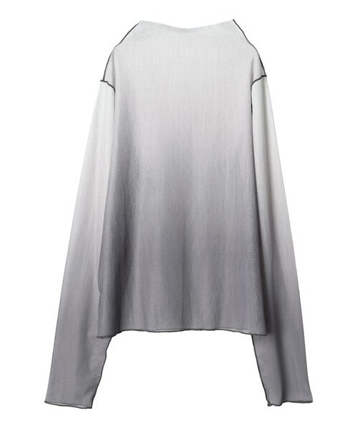 Green　Parks（グリーンパークス）の「【予約】KBF シアーグラデーションインナー（トップス・グレー/ベージュ/グリーン・F）」の5枚目の写真