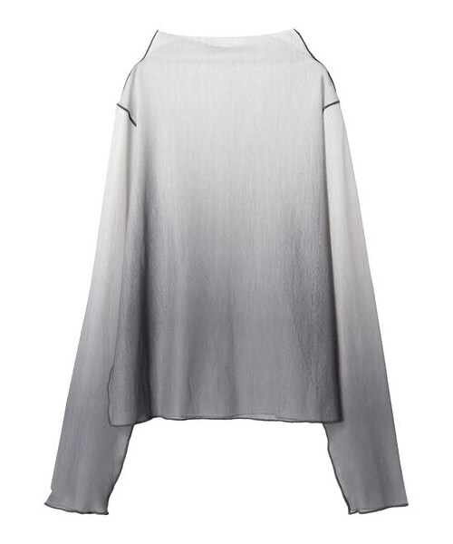 Green　Parks（グリーンパークス）の「【予約】KBF シアーグラデーションインナー（トップス・グレー/ベージュ/グリーン・F）」の10枚目の写真