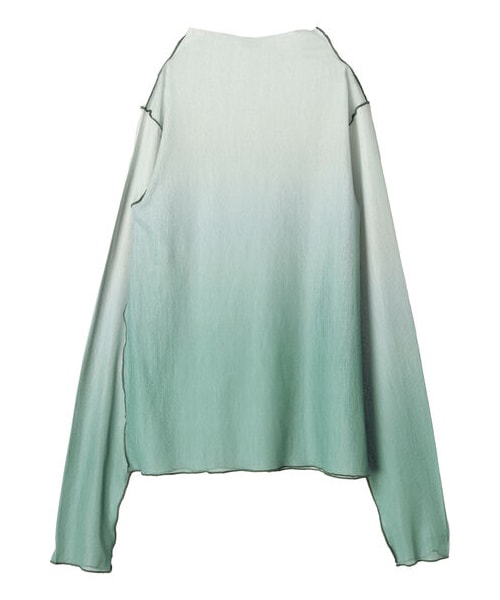 Green　Parks（グリーンパークス）の「【予約】KBF シアーグラデーションインナー（トップス・グレー/ベージュ/グリーン・F）」の15枚目の写真