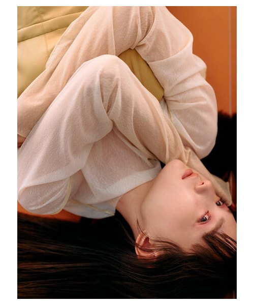 Green　Parks（グリーンパークス）の「【予約】KBF シアーグラデーションインナー（トップス・グレー/ベージュ/グリーン・F）」の2枚目の写真