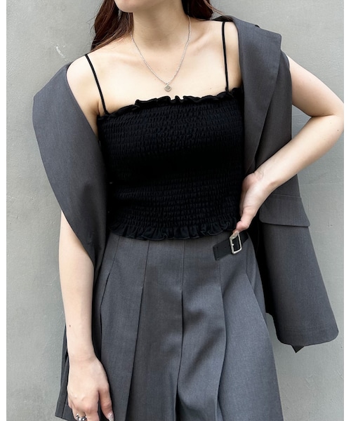 INGNI（イング）の「【秋の新作】【着用動画あり】サイドベルトプリーツ／スカパン(セットアップ対応)（スカート・レディース・ｸﾞﾚｰ/ｸﾛ/ﾌﾞﾗｳﾝ/ﾁｪｯｸ・F）」の11枚目の写真