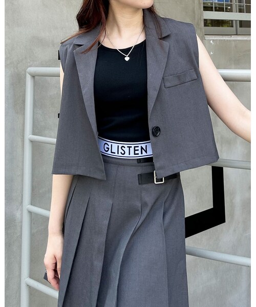 INGNI（イング）の「【秋の新作】【着用動画あり】サイドベルトプリーツ／スカパン(セットアップ対応)（スカート・レディース・ｸﾞﾚｰ/ｸﾛ/ﾌﾞﾗｳﾝ/ﾁｪｯｸ・F）」の9枚目の写真