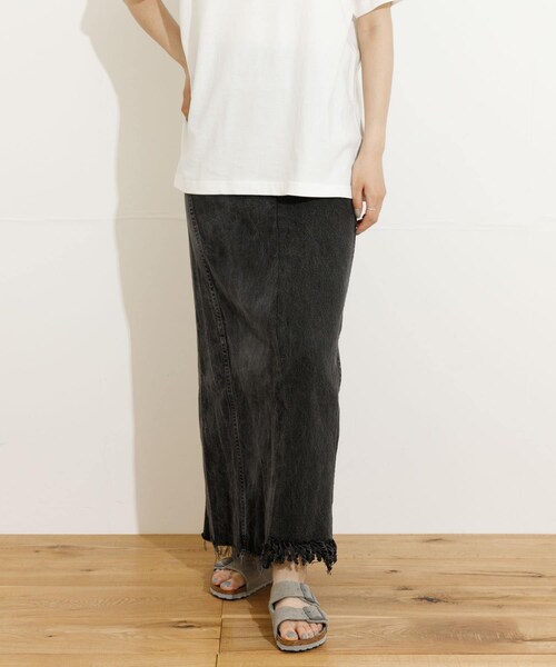 77circa(ナナナナサーカ)の「77circa long denim skirt 26(スカート・レディース・black1/black2/blue1/blue2・26)」の13枚目の写真