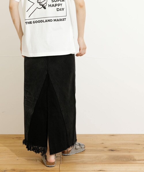 77circa(ナナナナサーカ)の「77circa long denim skirt 26(スカート・レディース・black1/black2/blue1/blue2・26)」の5枚目の写真