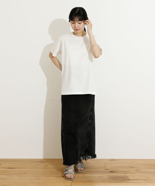 77circa(ナナナナサーカ)の「77circa long denim skirt 26(スカート・レディース・black1/black2/blue1/blue2・26)」の6枚目の写真