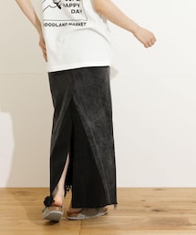 77circa long denim skirt 26