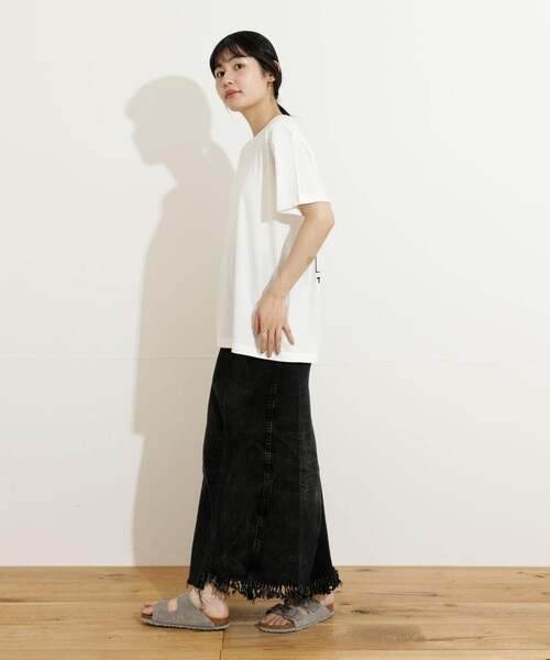 77circa(ナナナナサーカ)の「77circa long denim skirt 26(スカート・レディース・black1/black2/blue1/blue2・26)」の7枚目の写真