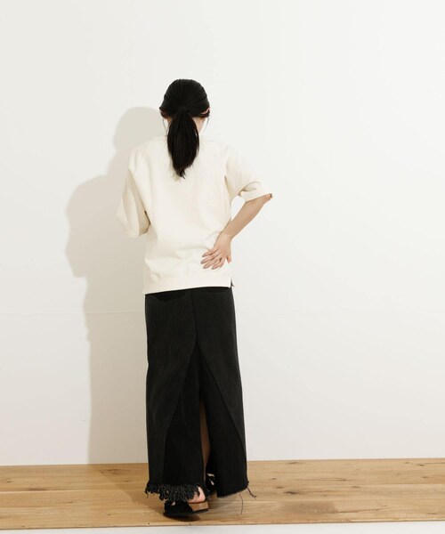 77circa(ナナナナサーカ)の「77circa long denim skirt 28(スカート・レディース・black1/black2/blue1/blue2・28)」の8枚目の写真