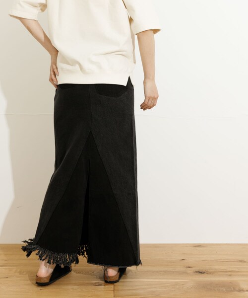 77circa(ナナナナサーカ)の「77circa long denim skirt 28(スカート・レディース・black1/black2/blue1/blue2・28)」の13枚目の写真