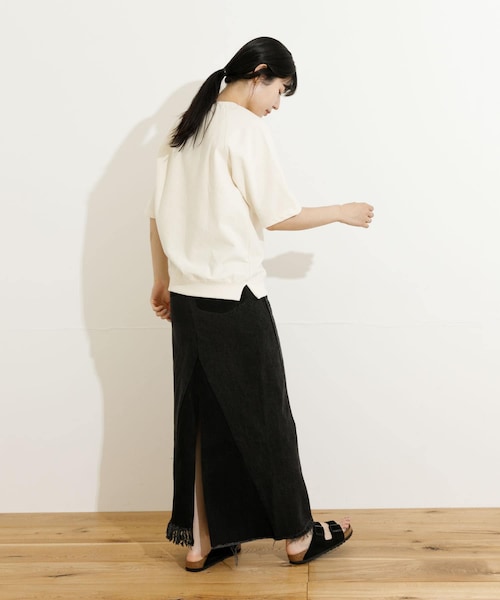 77circa(ナナナナサーカ)の「77circa long denim skirt 28(スカート・レディース・black1/black2/blue1/blue2・28)」の17枚目の写真