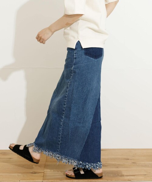 77circa(ナナナナサーカ)の「77circa long denim skirt 28(スカート・レディース・black1/black2/blue1/blue2・28)」の22枚目の写真