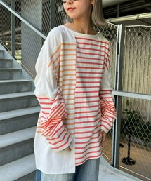 CIAOPANIC TYPY | 【etsinta/エシンタ】リメイクバスクボーダーTEE(Tシャツ/カットソー)