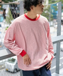 CIAOPANIC TYPY | ドロストリンガーボーダーロンTee(Tシャツ/カットソー)