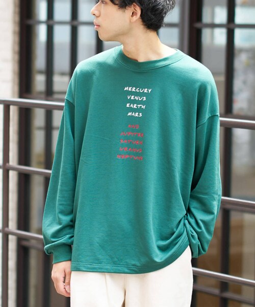 CIAOPANIC TYPY(チャオパニックティピー)の「【ユニセックス】ソフトタッチプリントドロストロンTee(Tシャツ/カットソー・レディース・ホワイト/アイボリー/グリーン/チャコールグレー・L/M)」の4枚目の写真