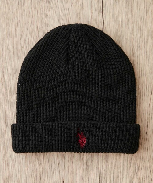 CIAOPANIC TYPY（チャオパニックティピー）の「【U.S. POLO ASSN】ワンポイント刺繍ニットキャップ（ニットキャップ/ビーニー・メンズ・オフホワイト/アイボリー/グレー/ブラック・ONE）」の3枚目の写真