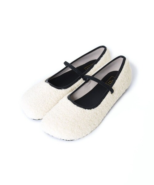 alley by wcloset　ボアバレエシューズ w closet（ダブルクローゼット）の「【Alley】ボアバレエ