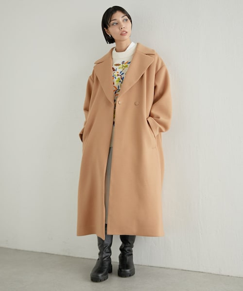 シンプルロングコート【SUM1 STYLE（スミ スタイル）】