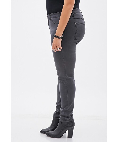 FOREVER 21（フォーエバー トゥエンティーワン）の「FOREVER 21+ Low-Rise Skinny Jeans（デニムパンツ・レディース・Grey/Denim・14/12/18/20/16）」の7枚目の写真
