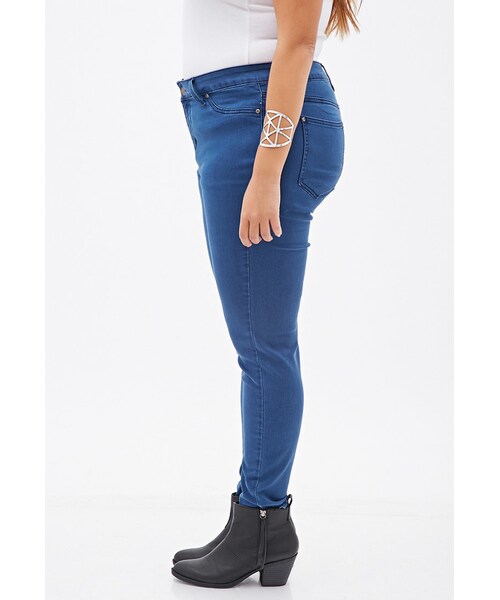 FOREVER 21（フォーエバー トゥエンティーワン）の「FOREVER 21+ Low-Rise Skinny Jeans（デニムパンツ・レディース・Grey/Denim・14/12/18/20/16）」の9枚目の写真