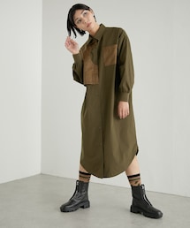 ear PAPILLONNER | 《WEB限定カラーあり》切り替えロングシャツ【SUM1 STYLE】(トップス)