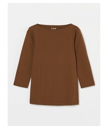 three dots（スリードッツ）の「オーガニックコットン 七分袖ジンジャー（その他）」