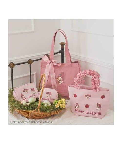 Maison de FLEUR（メゾンドフルール）の「My Melody イースターサテンリボン（その他・ピンク・F）」の2枚目の写真