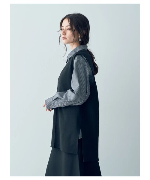YECCA VECCA(イェッカヴェッカ)の「Vネックニットベスト(トップス・ブラック/キャメル/バーガンディー・F)」の19枚目の写真