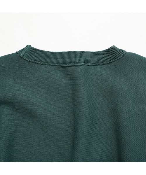 45R プレミアム度詰裏毛の908クルー　緑　Sサイズ 45R（フォーティファイブアール）の「プレミアム度詰裏毛の908クルー