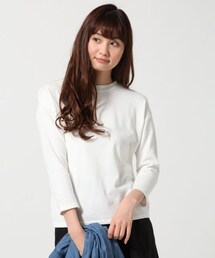 GLOBAL WORK | ハイネックカットプルオーバー8分袖(トップス)