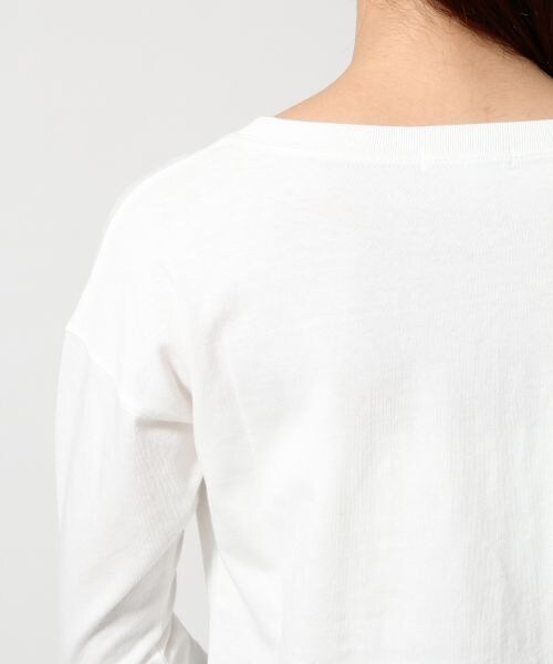 GLOBAL WORK（グローバルワーク）の「アソートＴシャツ7分袖（トップス・レディース・ホワイトロゴ05/ホワイトナンバー06/ボーダー10/ネイビーロゴ88・Ｍ/Ｌ）」の16枚目の写真