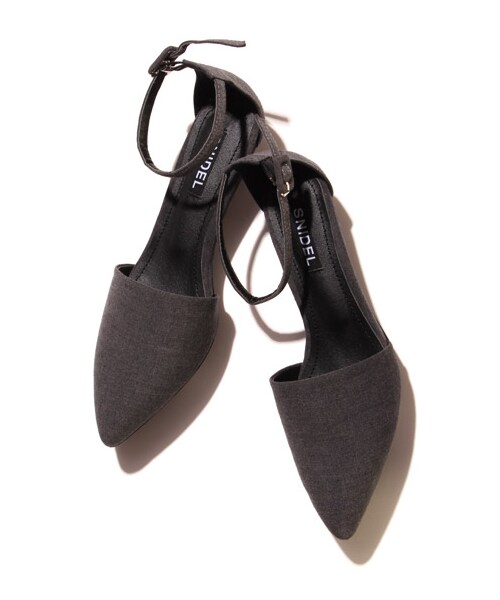 SNIDEL（スナイデル）の「ポインテッドローヒールパンプス（パンプス・レディース・WHT/GRY/BLK・S/M/L）」の2枚目の写真