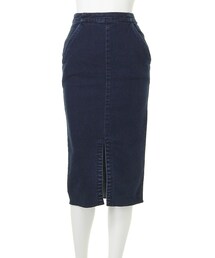 LAGUNAMOON | 【CASUAL】カットオフデニムミモレスカート(スカート)