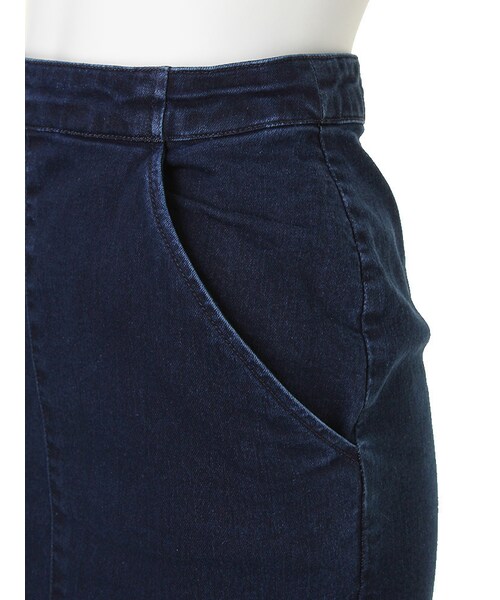 LAGUNAMOON（ラグナムーン）の「【CASUAL】カットオフデニムミモレスカート（スカート・レディース・ブルー/インディゴ・S/M）」の8枚目の写真
