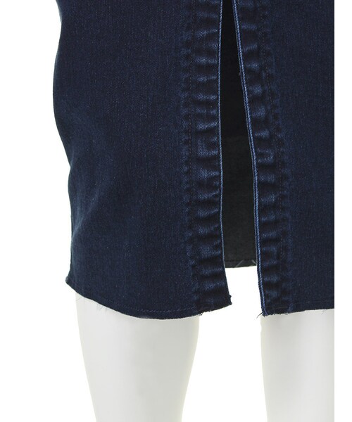 LAGUNAMOON（ラグナムーン）の「【CASUAL】カットオフデニムミモレスカート（スカート・レディース・ブルー/インディゴ・S/M）」の10枚目の写真