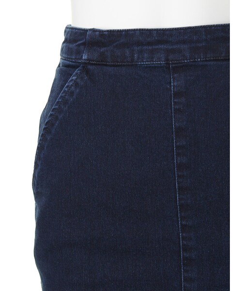LAGUNAMOON（ラグナムーン）の「【CASUAL】カットオフデニムミモレスカート（スカート・レディース・ブルー/インディゴ・S/M）」の7枚目の写真