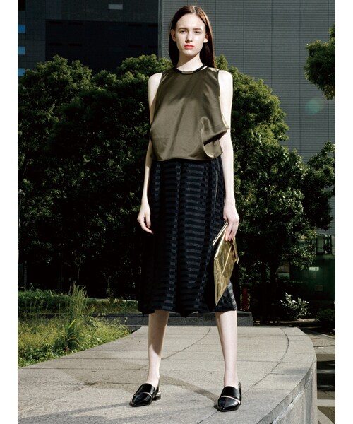 MURUA（ムルーア）の「【MODE】カッティングLOWサンダル（シューズ・レディース・ホワイト/ブラック/ゴールド）」の11枚目の写真