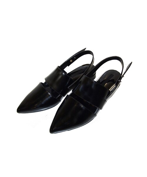 MURUA（ムルーア）の「【MODE】カッティングLOWサンダル（シューズ・レディース・ホワイト/ブラック/ゴールド）」の2枚目の写真